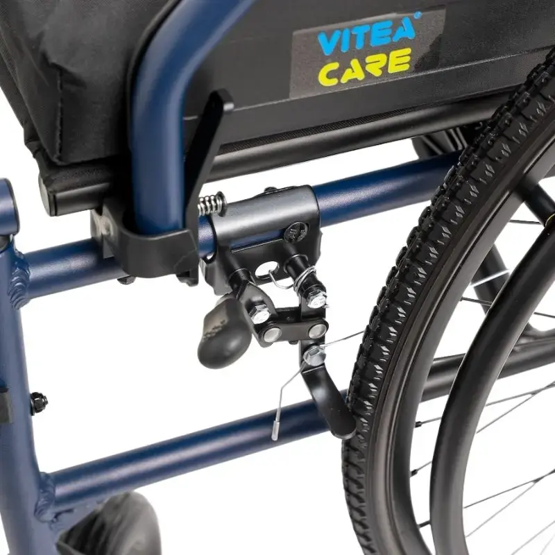 Wheelchair MDH NAVY1 lightweight aluminium, seat 43×42 cm, max load 120 kg, foldable, 14.4 kg