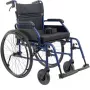 Wheelchair MDH NAVY1 lightweight aluminium, seat 43×42 cm, max load 120 kg, foldable, 14.4 kg