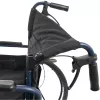 Lightweight alloy wheelchair MDH NAVY1 — aluminium frame, seat 46×42 cm, max user weight 120 kg, foldable, 14.7 kg