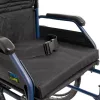 Lightweight alloy wheelchair MDH NAVY1 — aluminium frame, seat 46×42 cm, max user weight 120 kg, foldable, 14.7 kg