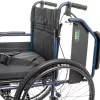 Lightweight alloy wheelchair MDH NAVY1 — aluminium frame, seat 46×42 cm, max user weight 120 kg, foldable, 14.7 kg
