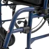 Lightweight alloy wheelchair MDH NAVY1 — aluminium frame, seat 46×42 cm, max user weight 120 kg, foldable, 14.7 kg