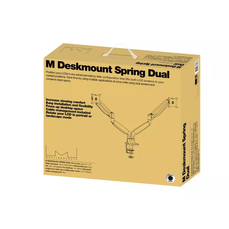 Multibrackets M Deskmount Gas Spring Dual Black