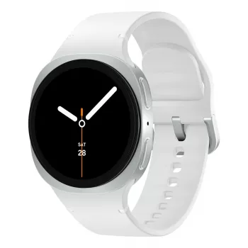 Samsung Galaxy Watch 8 3.3 cm (1.3 inch) AMOLED 40 mm Digital 438 x 438 pixels Touchscreen Silver Wi-Fi GPS (satellite)
