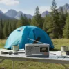 Portable wind-up radio Marmitek RESQ 100 — DAB/DAB+/FM, 3 W, LCD, USB‑C, 3.5 mm jack, light grey