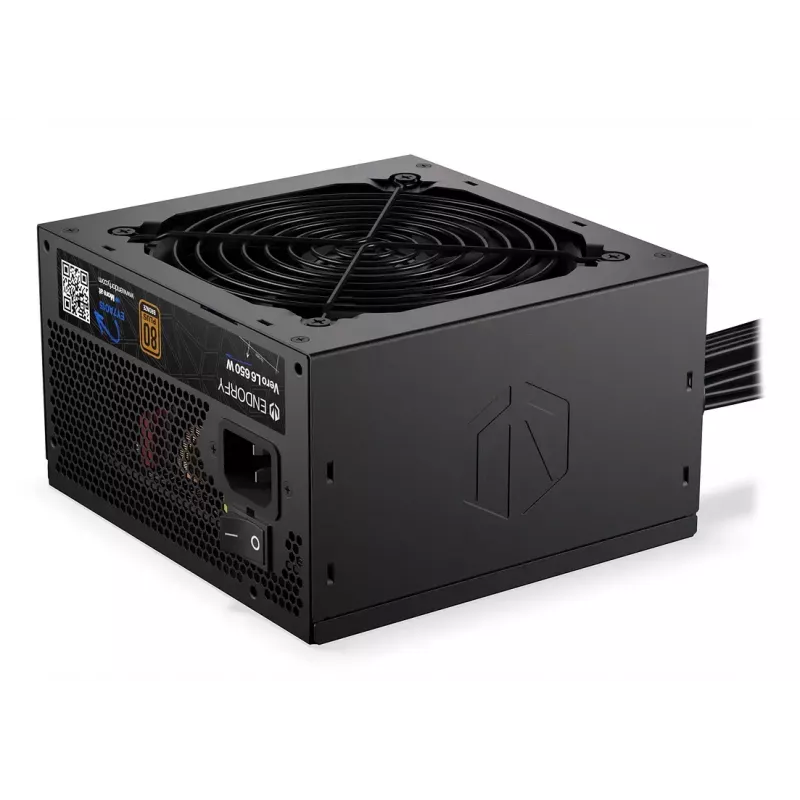 Power supply unit ENDORFY Vero L6 650 W ATX 24-pin, 80 PLUS Bronze, 120 mm fan, black