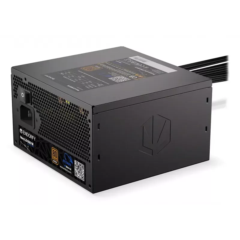 Power supply unit ENDORFY Vero L6 650 W ATX 24-pin, 80 PLUS Bronze, 120 mm fan, black