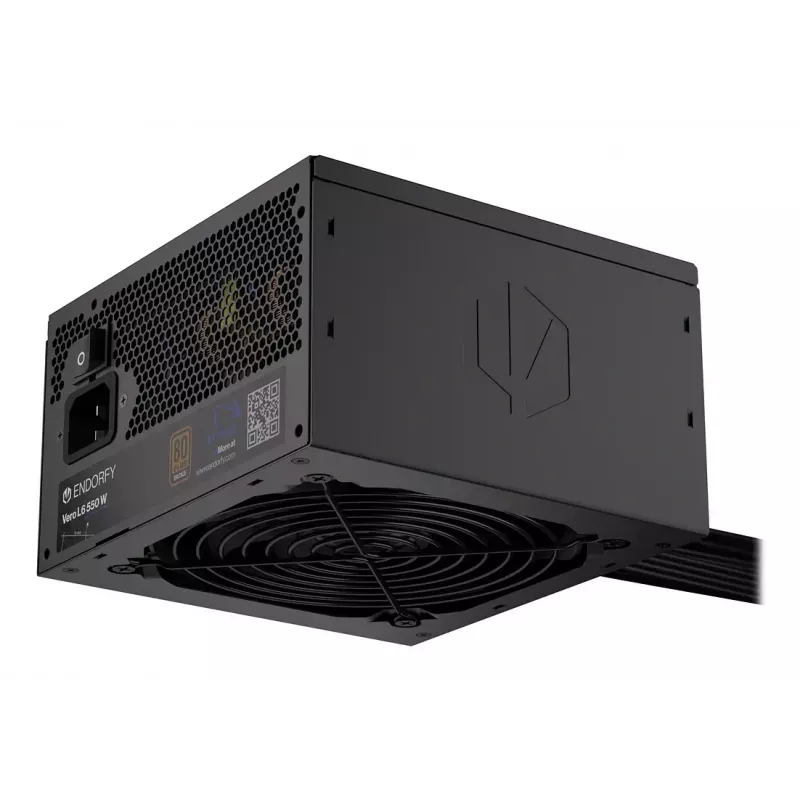 Power supply unit ENDORFY Vero L6 550 W ATX 24-pin 80 PLUS Bronze, 120 mm fan, black
