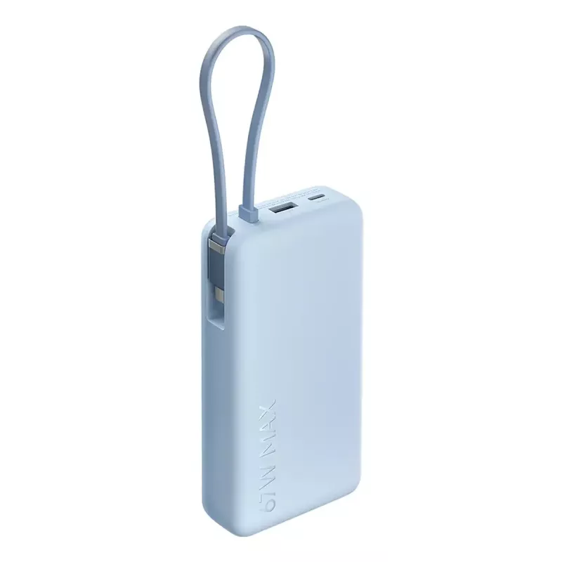 Power bank Xiaomi 67W 20000 mAh Li-Ion Blue — 11.1 V, USB-A + USB-C, supports 3 devices