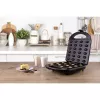 Waffle iron Mesko MS 3041 — 1600 W, black, makes 24 elliptical waffles (220–240 V)