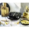Waffle iron Mesko MS 3041 — 1600 W, black, makes 24 elliptical waffles (220–240 V)