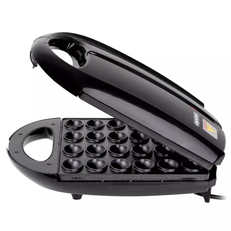 Waffle iron Mesko MS 3041 — 1600 W, black, makes 24 elliptical waffles (220–240 V)
