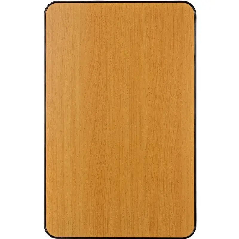 Overbed table ActionMed SP100AM — bedside adjustable table, rectangular top, height-adjustable, tilt, lockable wheels, max load 20 kg, wood colour