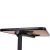 Overbed table ActionMed SP100AM — bedside adjustable table, rectangular top, height-adjustable, tilt, lockable wheels, max load 20 kg, wood colour