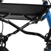 Mobility walker ActionMed CH200AM aluminium terrain walker, lightweight foldable frame, seat, 4 wheels, adjustable height
