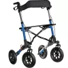 Mobility walker ActionMed CH200AM aluminium terrain walker, lightweight foldable frame, seat, 4 wheels, adjustable height