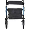 Mobility walker ActionMed CH200AM aluminium terrain walker, lightweight foldable frame, seat, 4 wheels, adjustable height