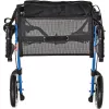 Mobility walker ActionMed CH200AM aluminium terrain walker, lightweight foldable frame, seat, 4 wheels, adjustable height