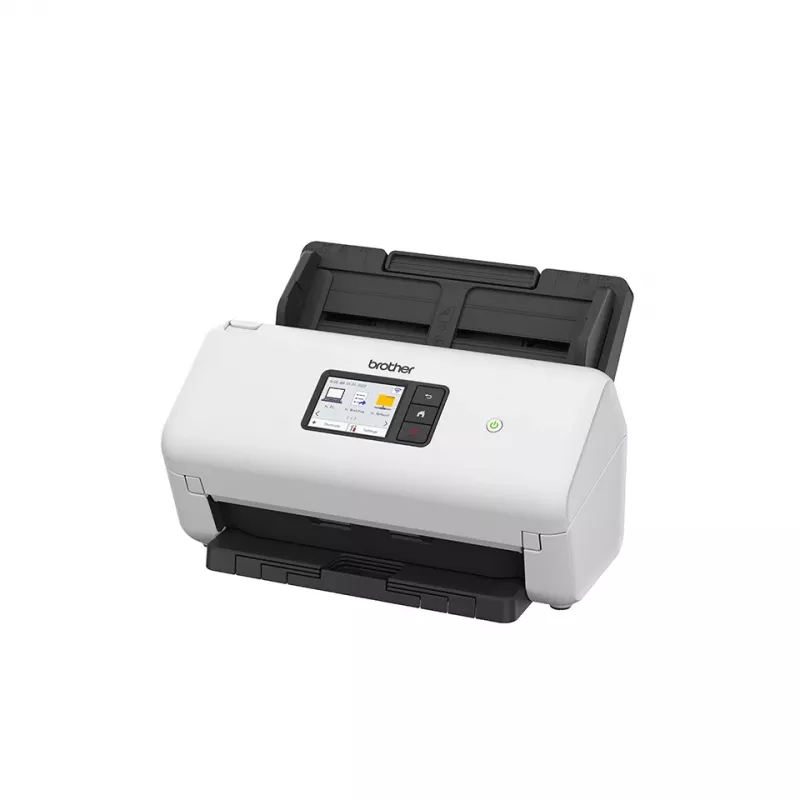 ADF scanner Brother ADS-4550W 600 x 600 DPI dual CIS 60-sheet ADF 7.11 cm display 48-bit input 24-bit output 5250 pages/day Black White