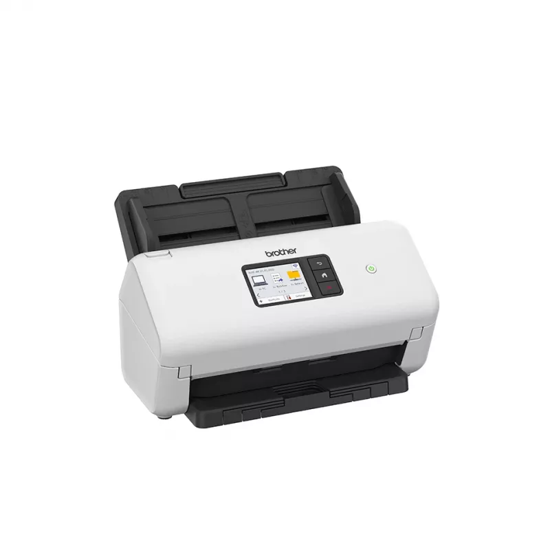 ADF scanner Brother ADS-4550W 600 x 600 DPI dual CIS 60-sheet ADF 7.11 cm display 48-bit input 24-bit output 5250 pages/day Black White