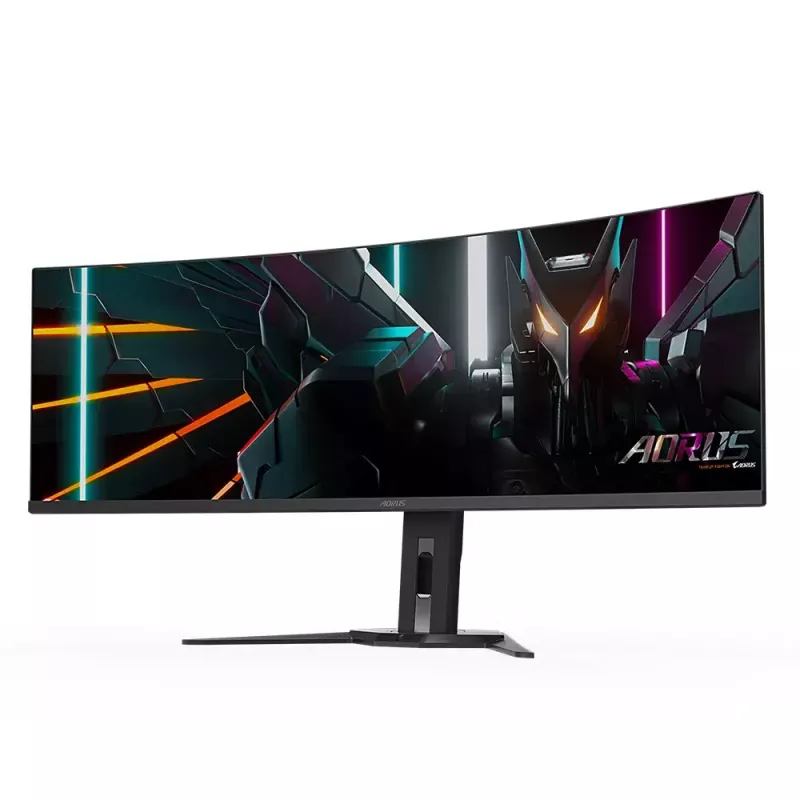 Monitor GIGABYTE 49 inch OLED CO49DQ DQHD 5120×1440 144 Hz, HDR, FreeSync, 10-bit, 2×HDMI 2.1, USB-C, VESA 100×100