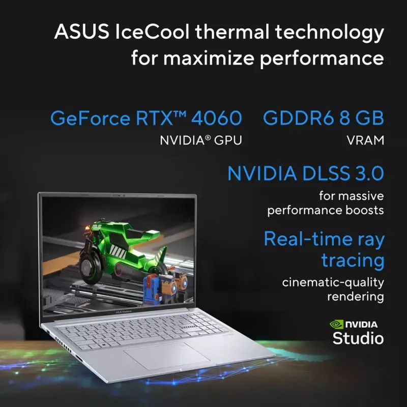 ASUS Vivobook 16X K3605VU-WS96 Intel® Core™ i9 i9-13900H Laptop 40.6 cm (16 inch) WUXGA 16 GB DDR4-SDRAM 1 TB SSD NVIDIA GeForce RTX 4050 Wi-Fi 6E (802.11ax) Windows 11 Home Silver