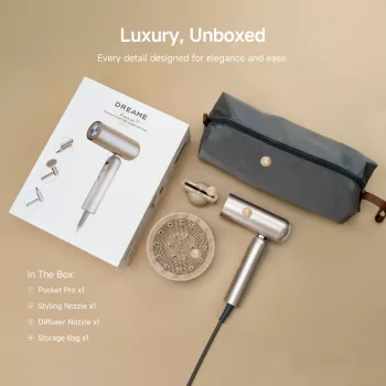 Hair dryer Dreame Pocket Pro AHD51-TG titanium gold