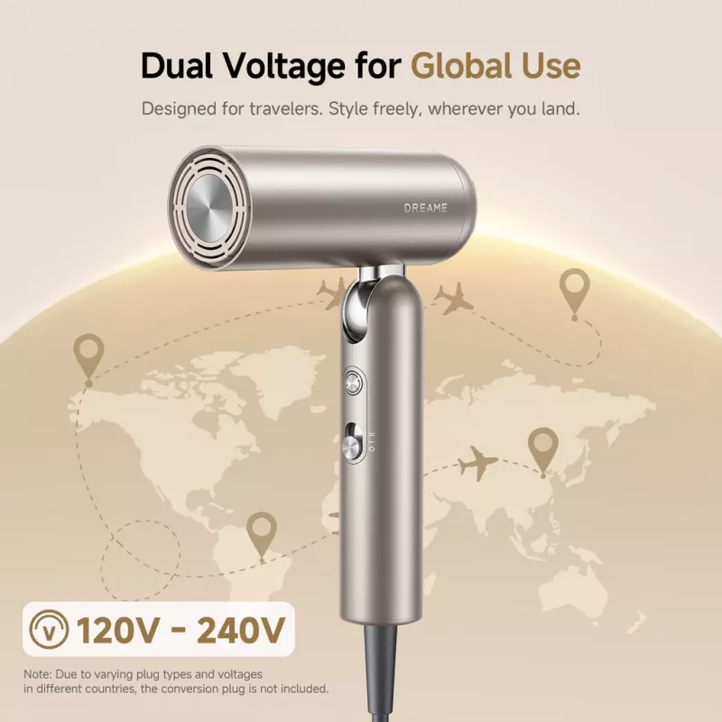 Hair dryer Dreame Pocket Pro AHD51-TG titanium gold