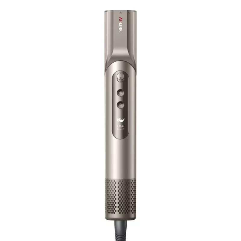Dreame Dazzle Hair Styler 1400 W — 110000 RPM motor, 3 heat levels, max 90°C, gold