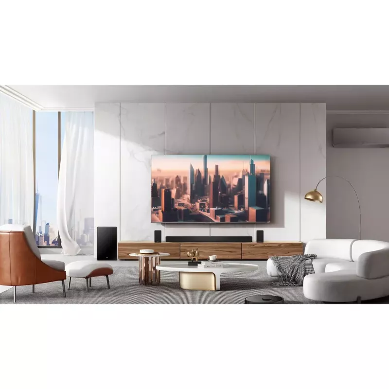 TCL Q Q85H Class 7.1.4 Channel Sound Bar with Dolby Atmos, Wireless Subwoofwer, and Wireless Surround Speakers