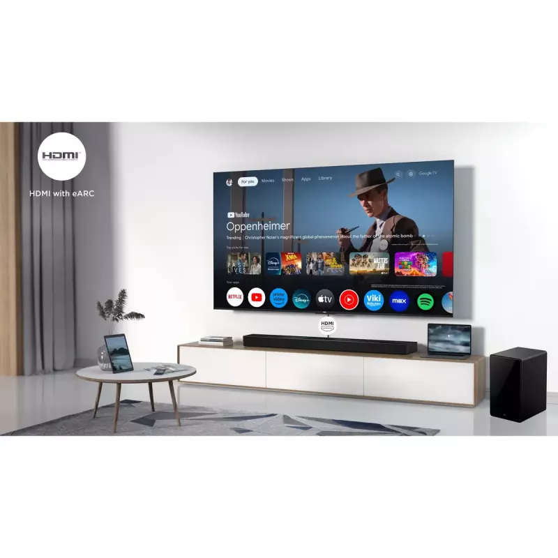 TCL Q Q85H Class 7.1.4 Channel Sound Bar with Dolby Atmos, Wireless Subwoofwer, and Wireless Surround Speakers