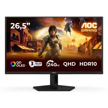 AOC G4 Q27G41ZDF computer monitor 67.3 cm (26.5 inch) 2560 x 1440 pixels Quad HD QD-OLED Black, Red