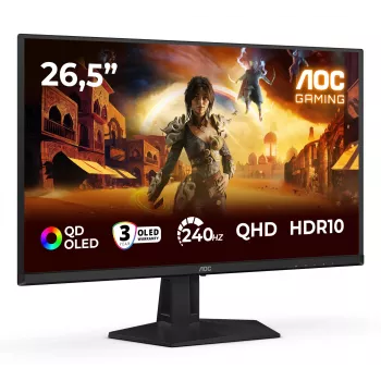 AOC G4 Q27G41ZDF computer monitor 67.3 cm (26.5 inch) 2560 x 1440 pixels Quad HD QD-OLED Black, Red