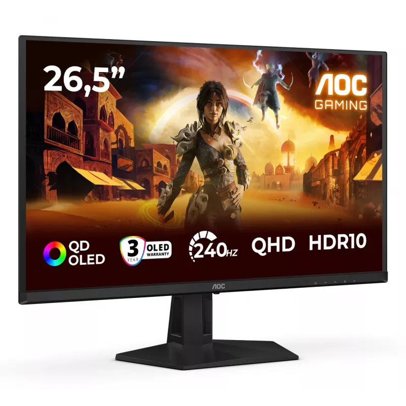 AOC G4 Q27G41ZDF computer monitor 67.3 cm (26.5 inch) 2560 x 1440 pixels Quad HD QD-OLED Black, Red