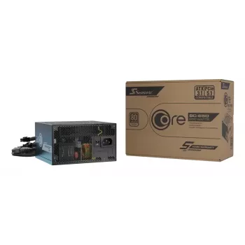 Power supply unit Seasonic CORE BC-650 650W ATX 20+4 pin, 80 PLUS Bronze, black, 120mm fan