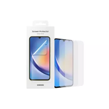 Screen protector Samsung EF-UA346 clear for Galaxy A34 5G, transparent, 2 pcs, fits 6.6 inch display