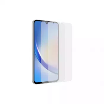 Screen protector Samsung EF-UA346 clear for Galaxy A34 5G, transparent, 2 pcs, fits 6.6 inch display