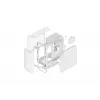 Mid tower PC case HYTE X50 AIR Snow White — compact airflow chassis