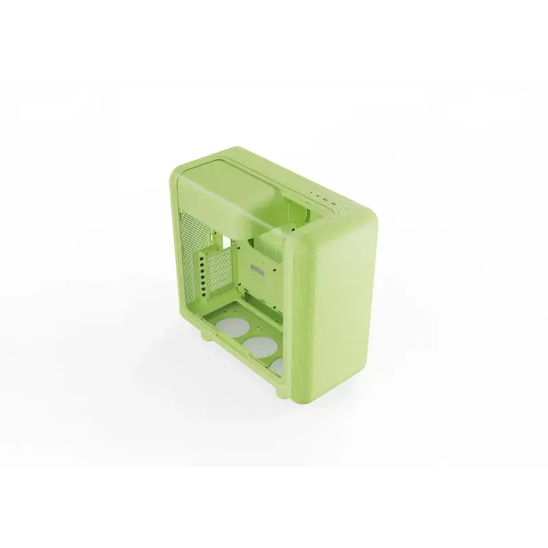 Mid Tower Case HYTE X50 Matcha Milk — ATX/mATX/Mini-ITX support, tempered glass, front I/O