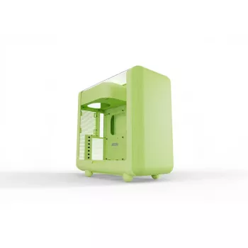 Mid Tower Case HYTE X50 Matcha Milk — ATX/mATX/Mini-ITX support, tempered glass, front I/O