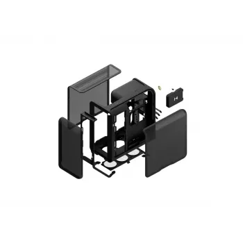 Mid-tower PC case HYTE X50 AIR Pitch Black