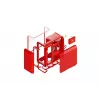 Mid Tower PC Case HYTE X50 (Cherry) — HYTE X50 MID TOWER CASE CHERRY