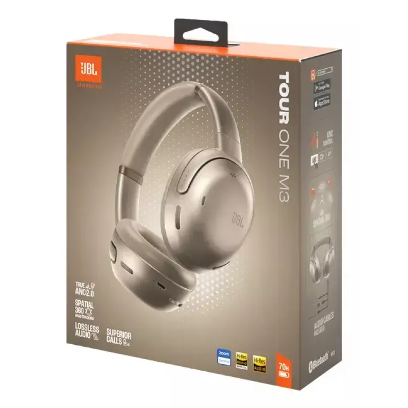 JBL Tour One M3 Headset Wired & Wireless Head-band Calls/Music USB Type-C Bluetooth Latte colour