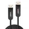 Lindy 10m Fibre Optic Hybrid DP 2.0 UHBR10 Cable, 10 m, DisplayPort, DisplayPort, Male, Male, 7680 x 4320 pixels