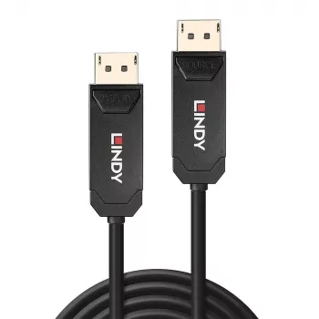 Lindy 10m Fibre Optic Hybrid DP 2.0 UHBR10 Cable, 10 m, DisplayPort, DisplayPort, Male, Male, 7680 x 4320 pixels