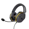 Wired gaming headset TRUST 25784 with headband, 20–20,000 Hz, 1.2 m cable, Black/Yellow