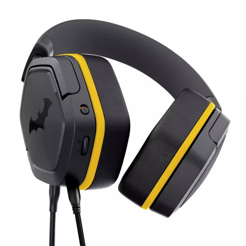 Wired gaming headset TRUST 25784 with headband, 20–20,000 Hz, 1.2 m cable, Black/Yellow