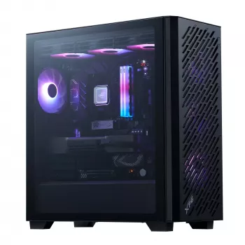 XPG VALOR AIR PRO Mid-Tower Chassis, Midi Tower, PC, Black, ATX, EATX, micro ATX, Mini-ATX, SPCC, Tempered glass, Multi