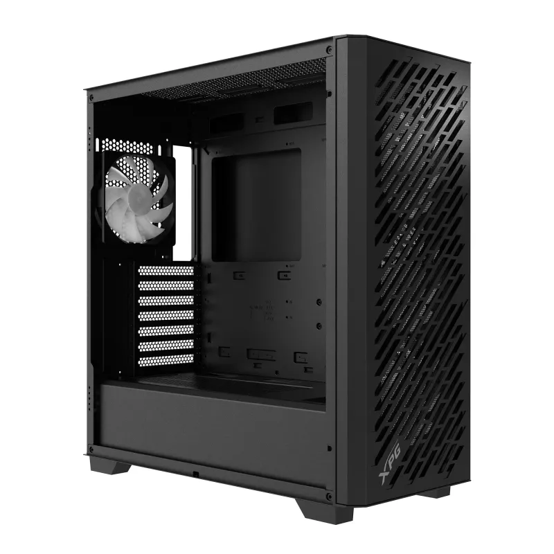 XPG VALOR AIR PRO Mid-Tower Chassis, Midi Tower, PC, Black, ATX, EATX, micro ATX, Mini-ATX, SPCC, Tempered glass, Multi