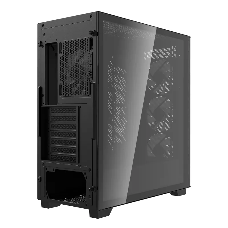 XPG VALOR AIR PRO Mid-Tower Chassis, Midi Tower, PC, Black, ATX, EATX, micro ATX, Mini-ATX, SPCC, Tempered glass, Multi